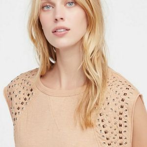 We The Free by Free People Studded/Grommet Top Size XS